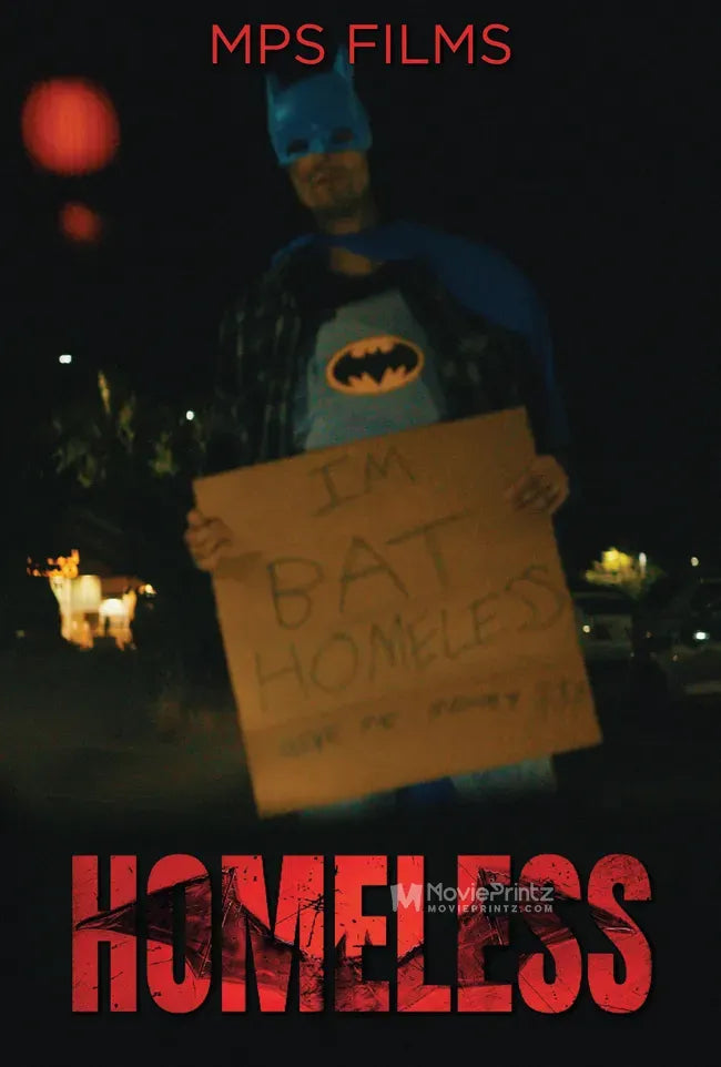 Homeless Batman Poster