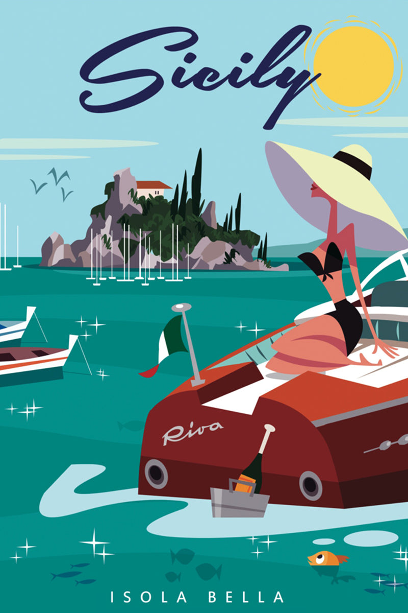 Sicily Travel Poster