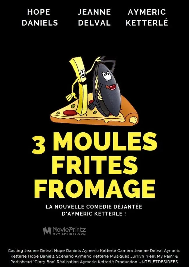 3 moules frites fromage Poster