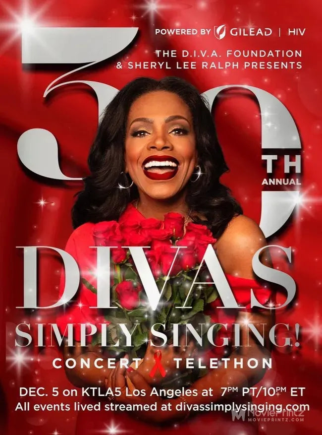 30th Annual DIVAS Simply Singing! Concert & Telethon Poster