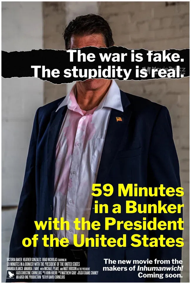 59 Minutes in a Bunker with the President of the United States Poster