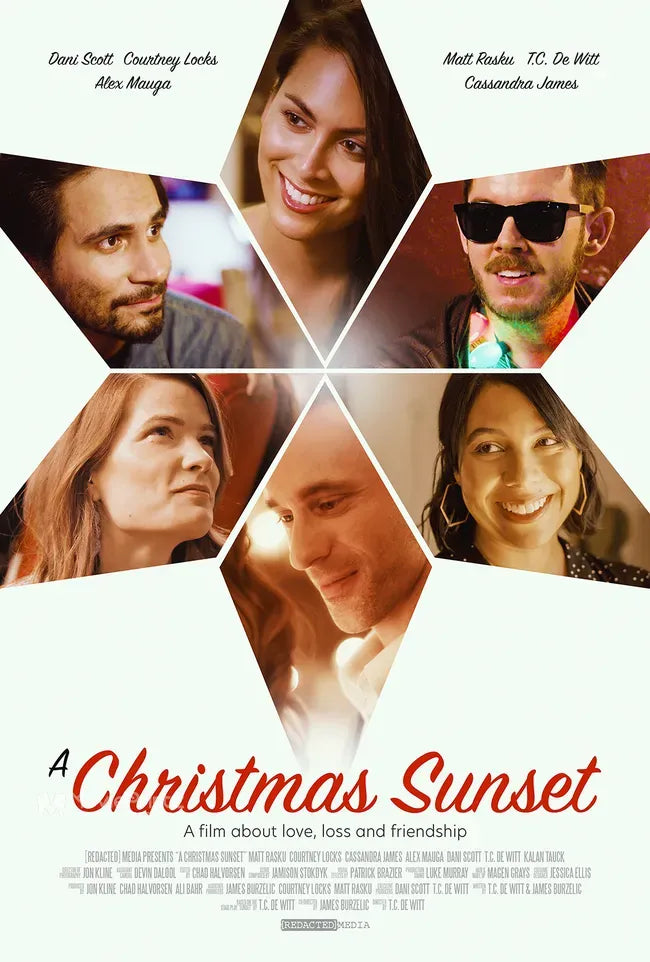 A Christmas Sunset Poster