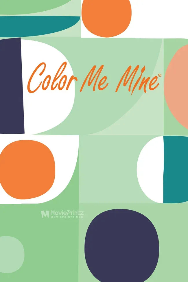 A Color Me Mine Party Poster