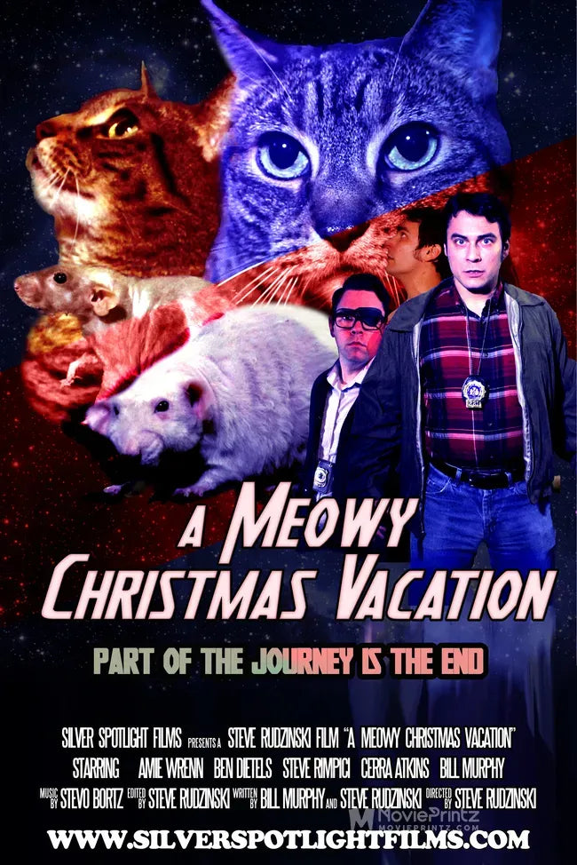 A Meowy Christmas Vacation Poster