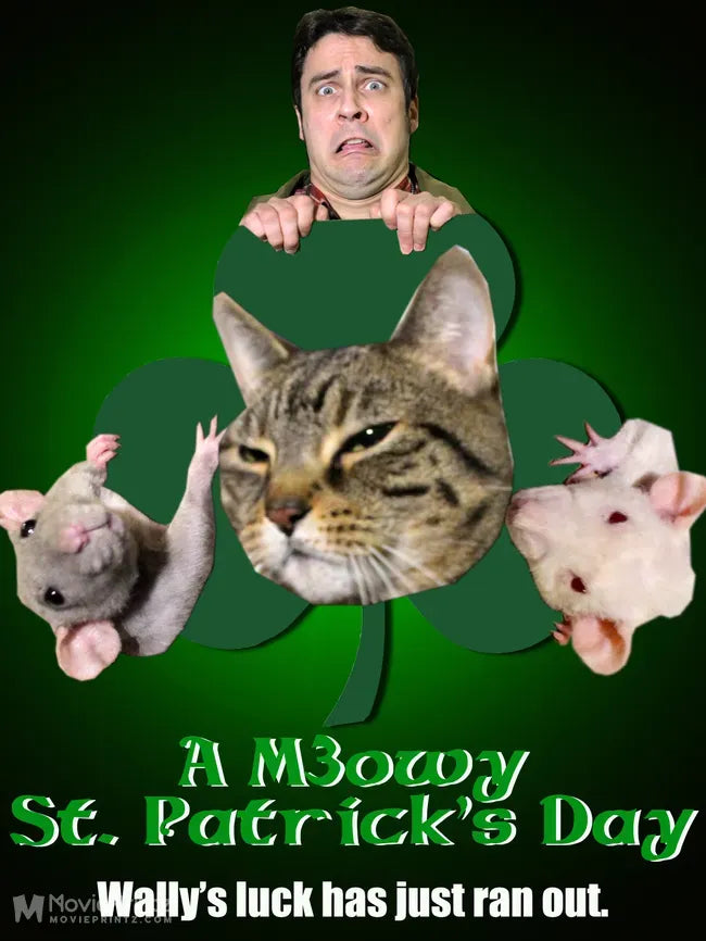 A Meowy St. Patrick's Day Poster