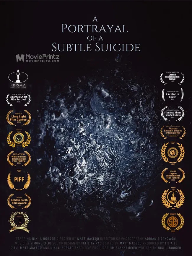 A Portrayal of a Subtle Suicide Poster