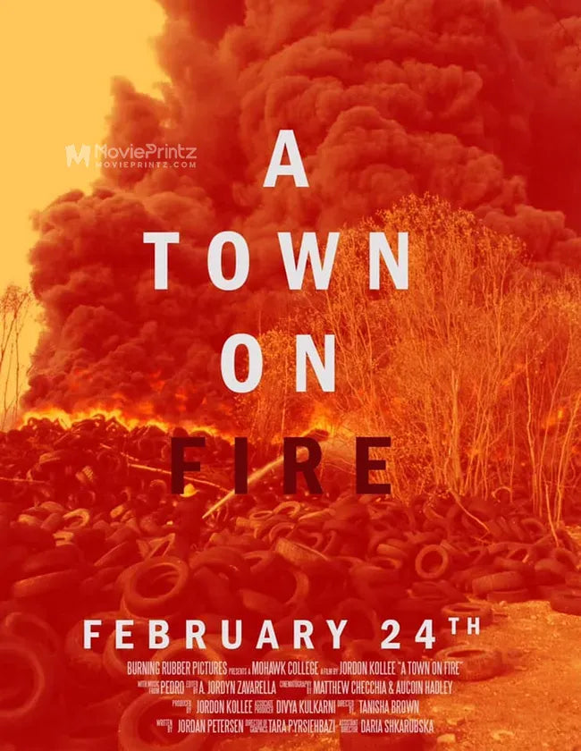 A Town on Fire Poster