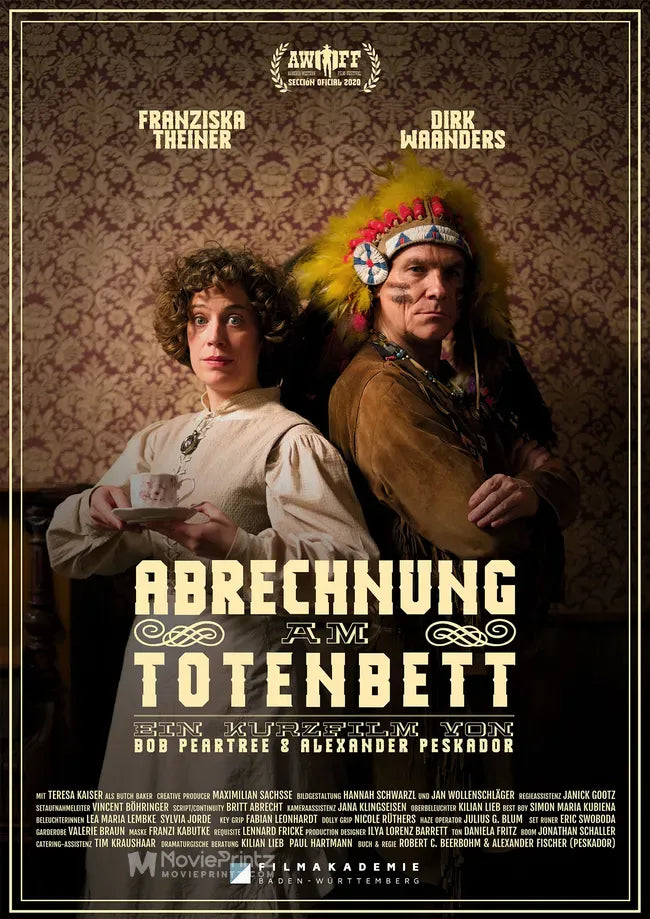 Abrechnung am Totenbett Poster