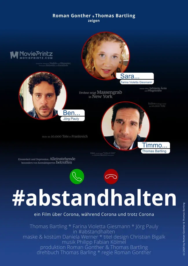 #abstandhalten Poster