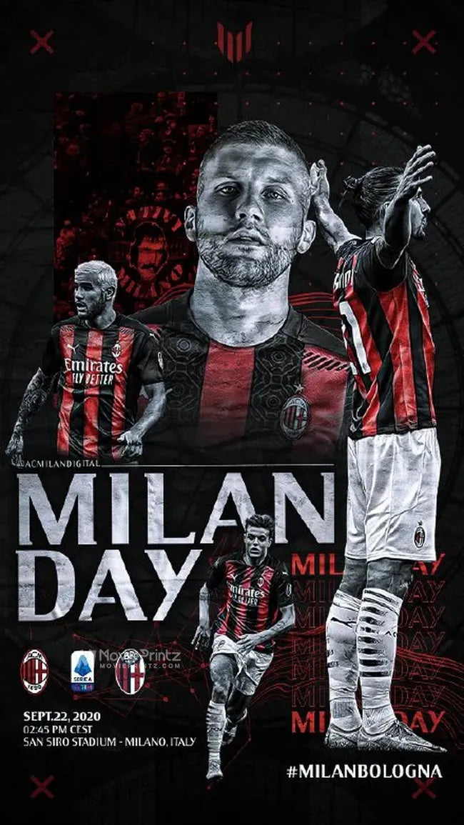 AC Milan vs Bologna Poster