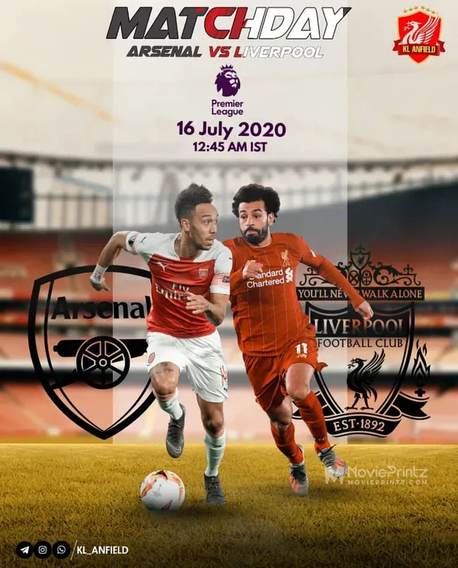 Arsenal FC vs Liverpool FC Poster