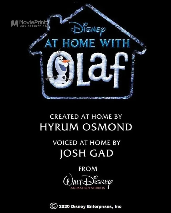 At Home with Olaf Poster