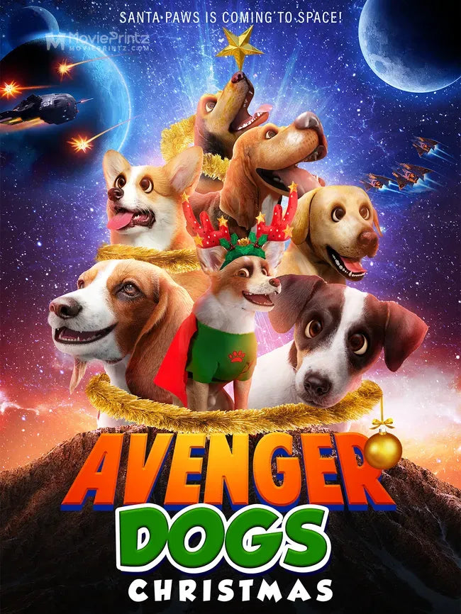 Avenger Dogs Christmas Poster