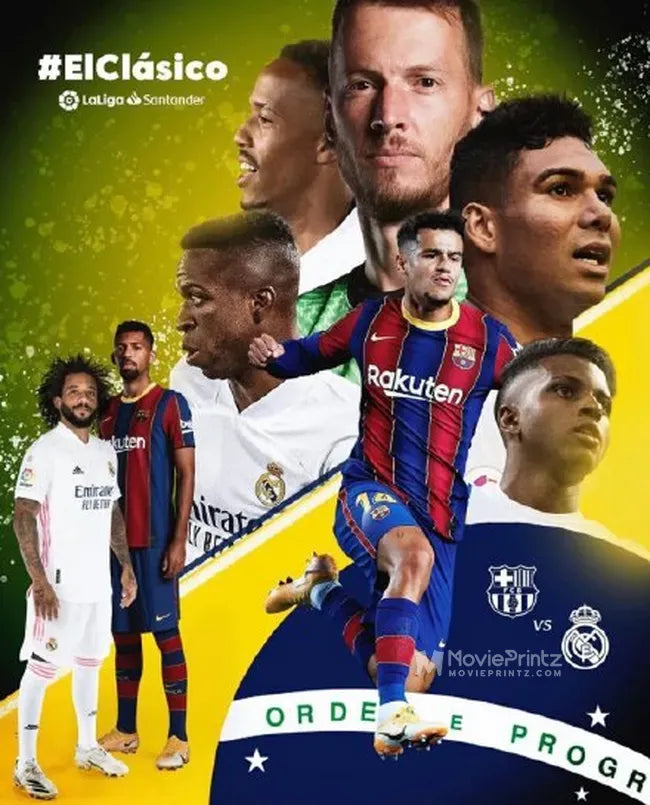 Barcelona vs Real Madrid Poster