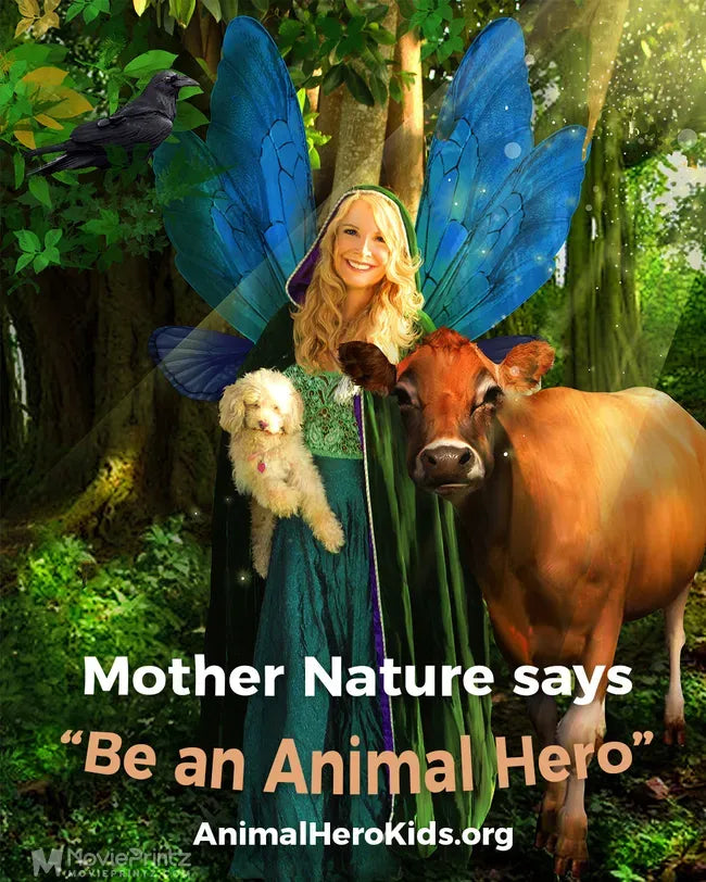 Be an Animal Hero says Mother Nature Poster