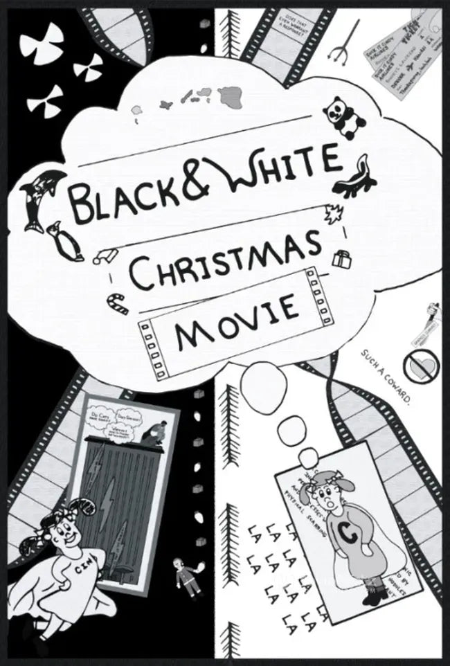 Black & White Christmas Movie Poster