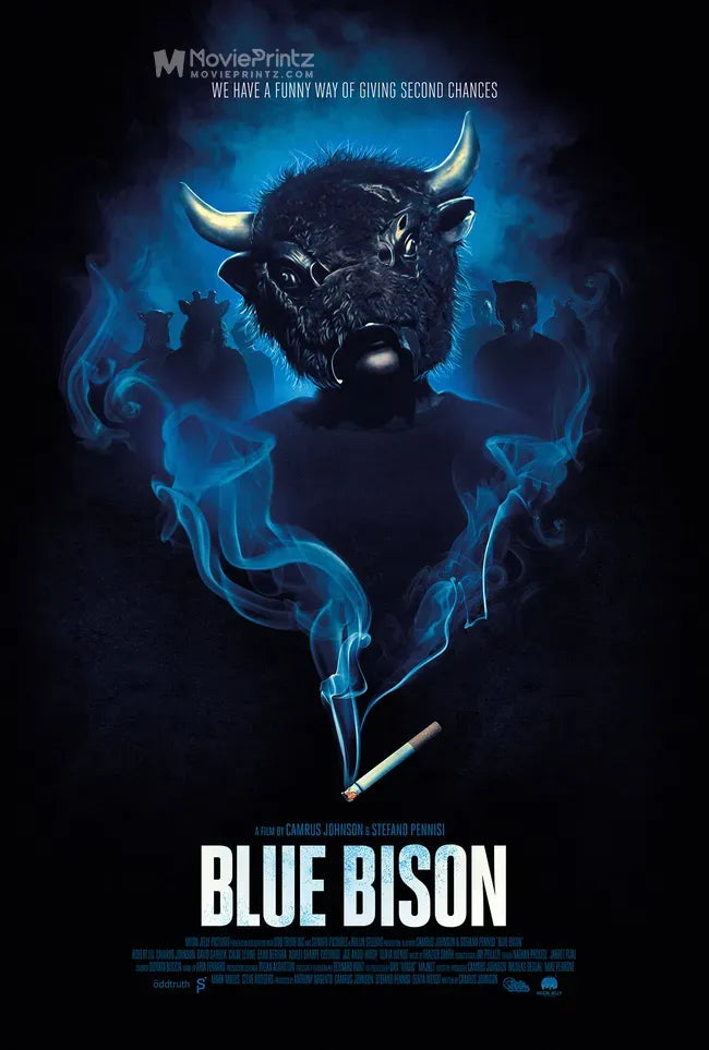 Blue Bison Poster