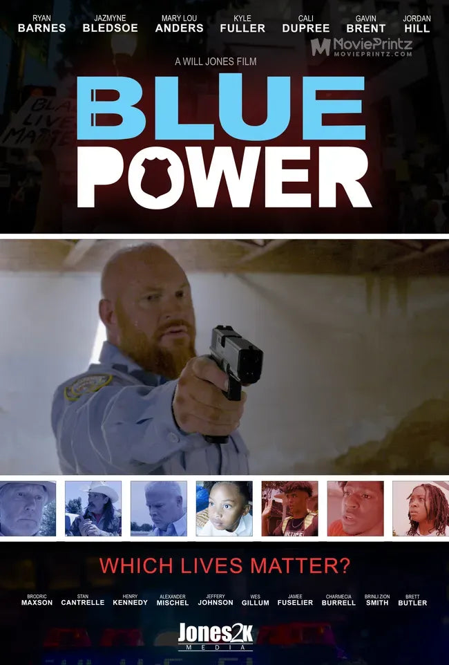 Blue Power Poster