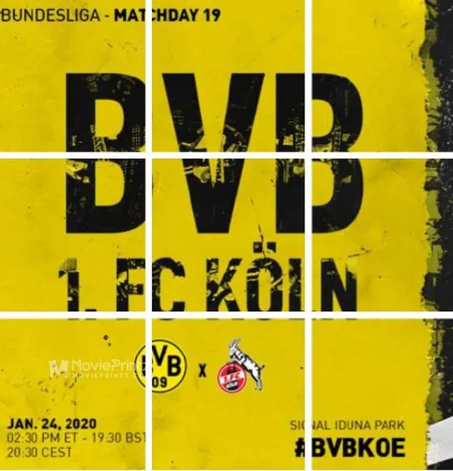 Borussia Dortmund vs Cologne Poster