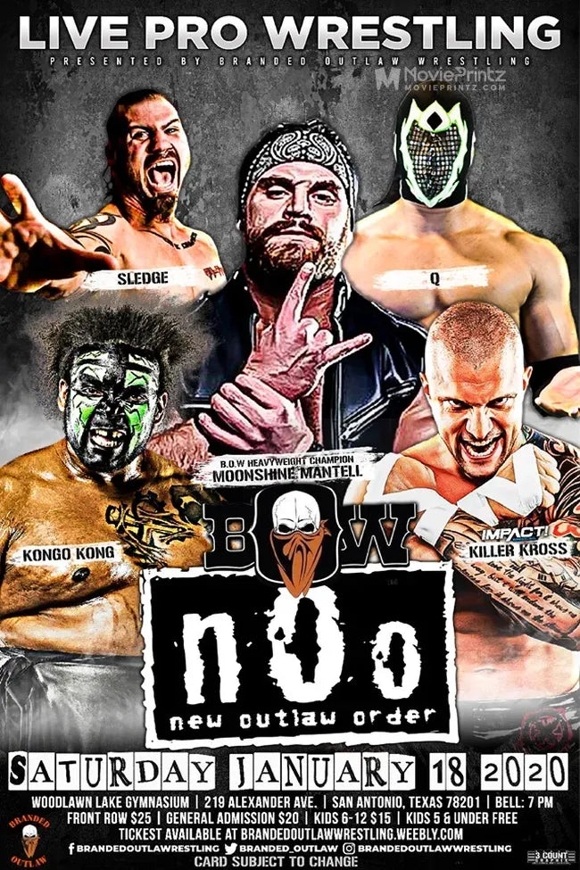 Branded Outlaw Wrestling: New Outlaw Order Poster