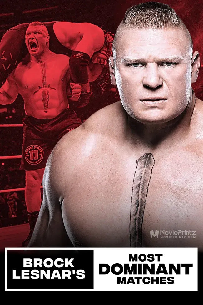 Brock Lesnar's Most Dominant Matches Poster