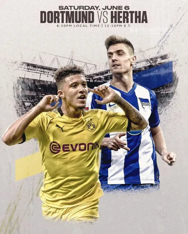 Bundesliga 30. Matchday Borussia Dortmund Vs Hertha Bsc Poster