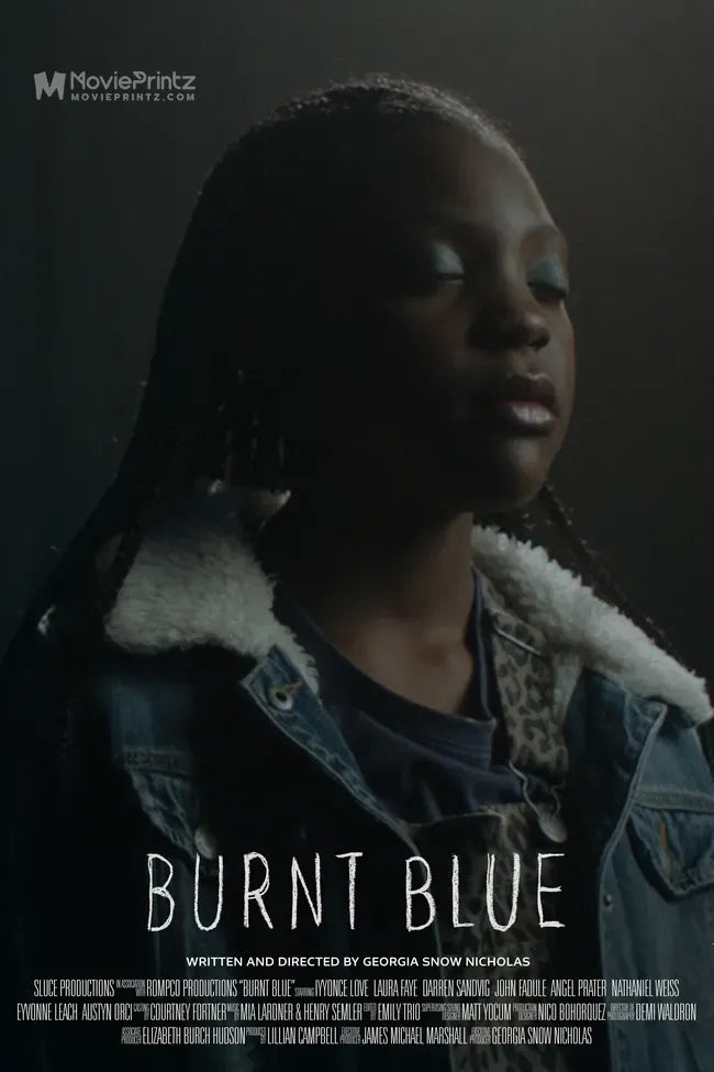 Burnt Blue Poster