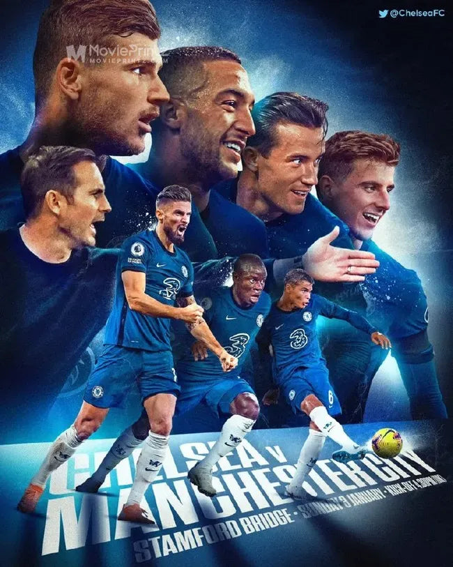 Chelsea vs Manchester City Poster