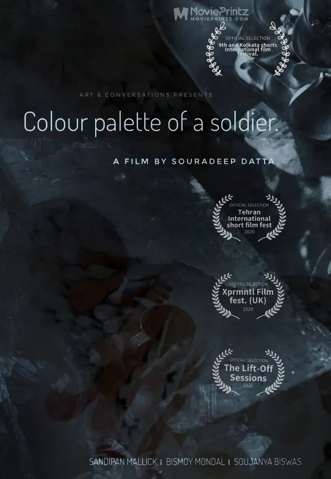 Colour palette of a soldier Poster