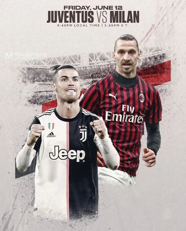 Coppa Italia Semi-Finals 2nd Leg Juventus FC vs AC Milan Poster