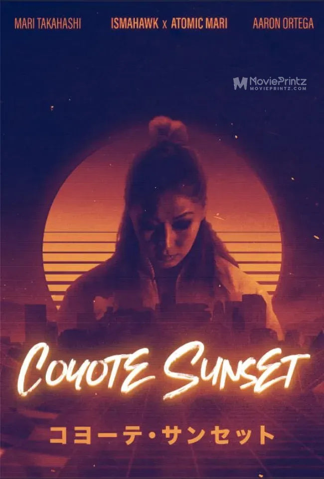 Coyote Sunset Poster