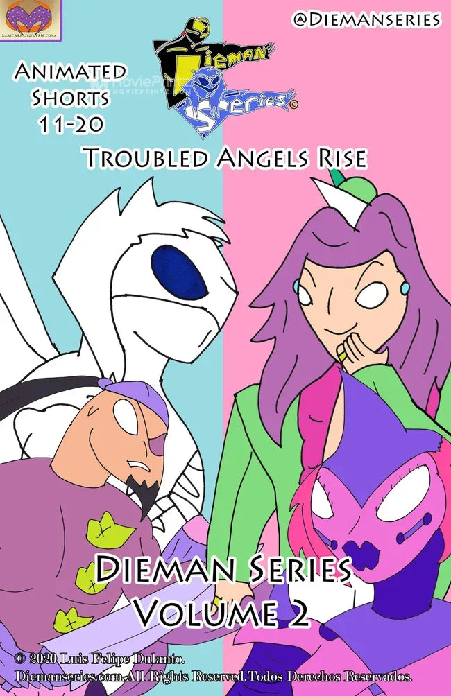 Dieman Volume 2 Troubled Angels Rise Poster