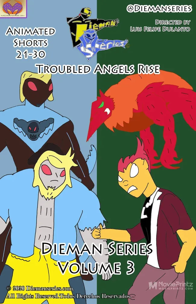 Dieman Volume 3 Troubled Angels Rise Poster