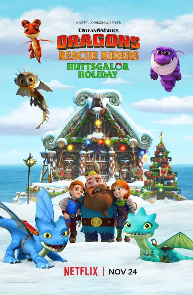 Dragons: Rescue Riders: Huttsgalor Holiday Poster