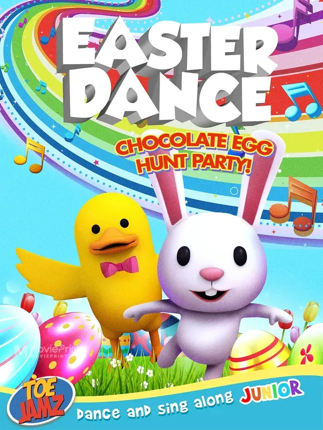 Easter Dance: Chocolate Egg Hunt Party Poster