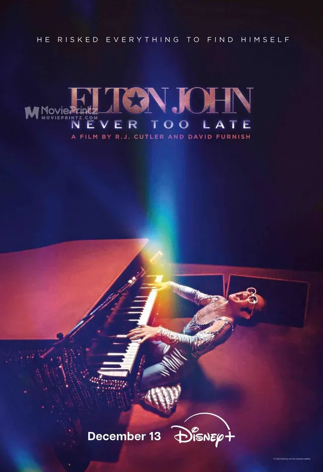 Elton John: Never Too Late Poster