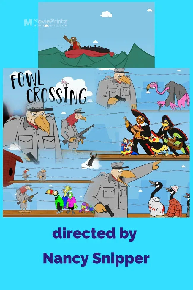 Fowl Crossing Poster