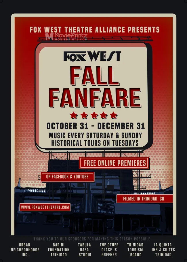 Fox West Theatre Fall Fanfare Poster