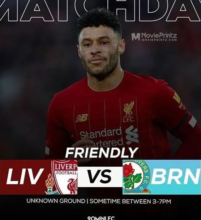 Friendly Match Liverpool vs Blackburn Poster