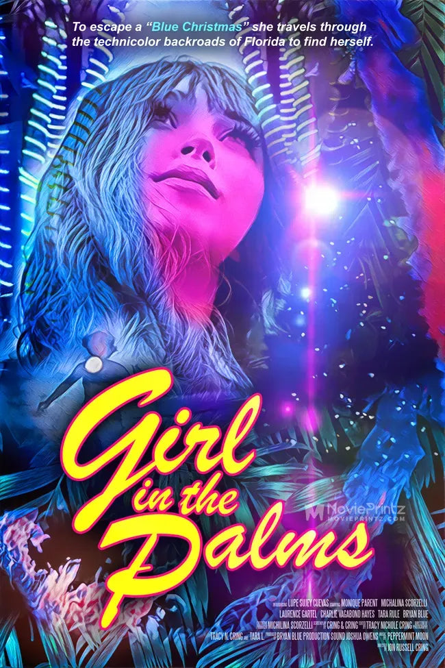 Girl in the Palms Poster