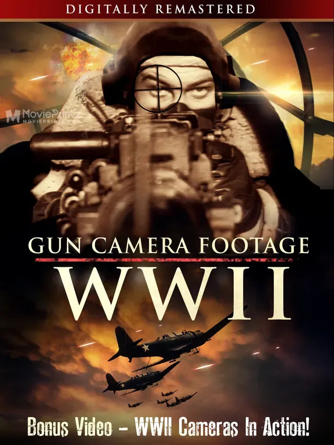 Gun Camera Footage WWII Poster