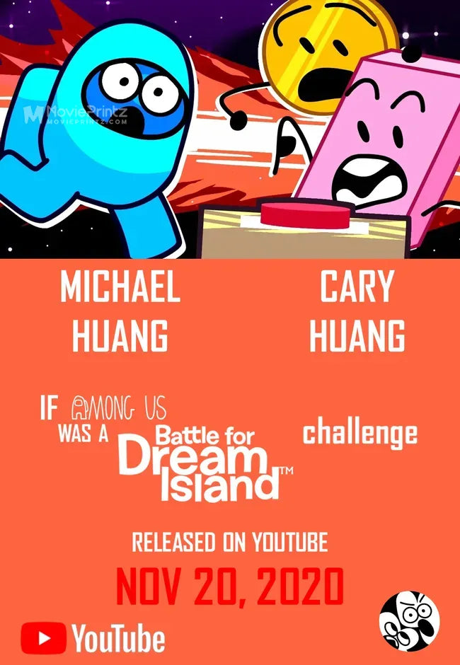 If Among Us Was a BFDI Challenge Poster