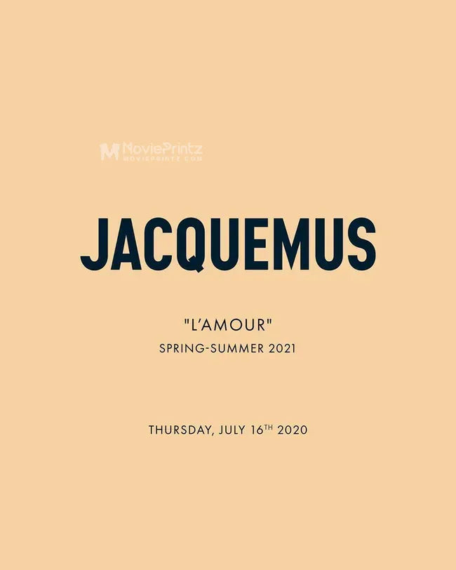 Jacquemus: Spring/Summer 2021 L'AMOUR Poster