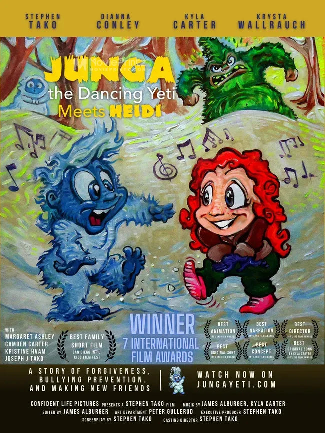 Junga the Dancing Yeti Meets Heidi Poster