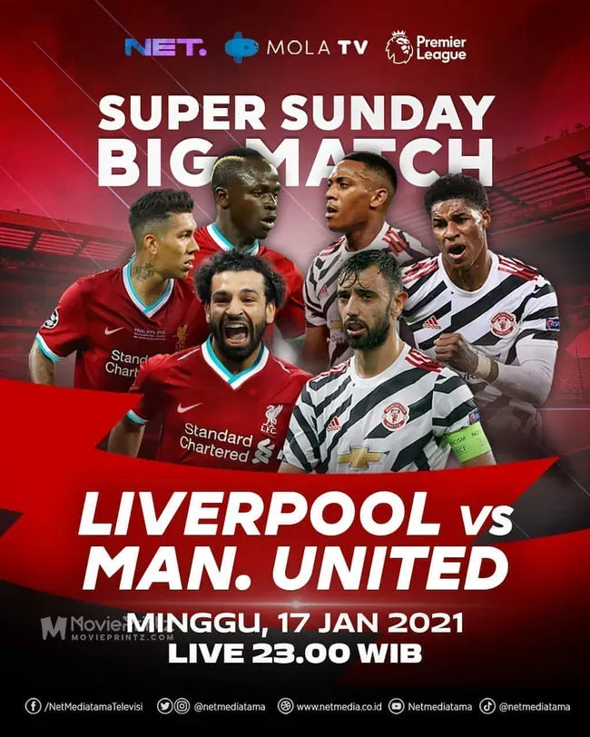 Liverpool vs Manchester United Poster