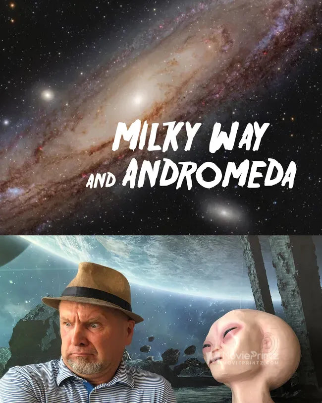 Milky Way & Andromeda Poster