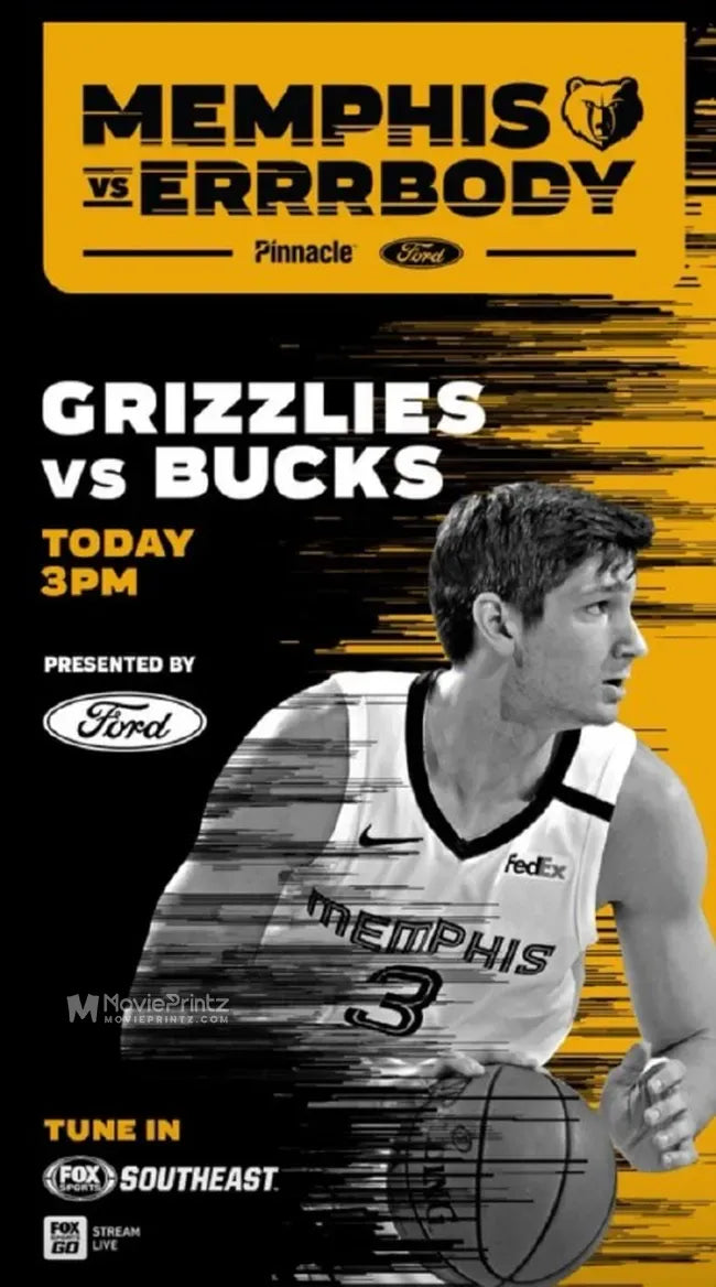 Milwaukee Bucks vs Memphis Grizzlies Poster