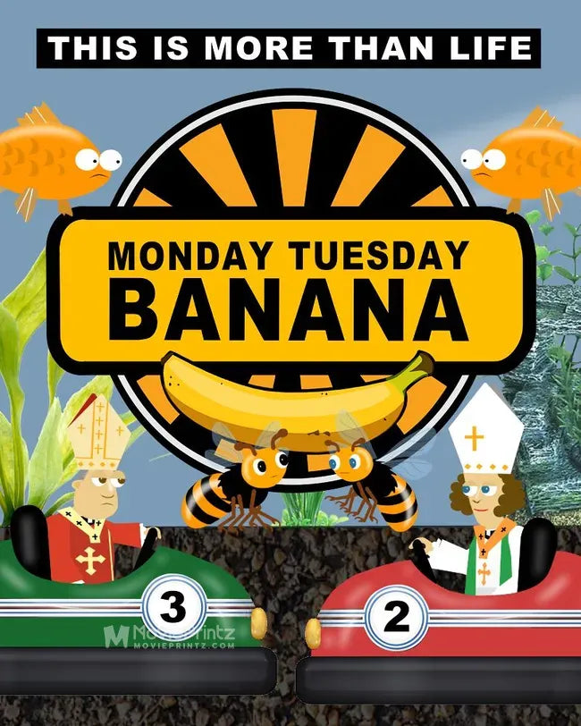 Monday Tuesday Banana Poster