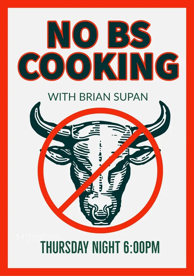 No BS Cooking Poster