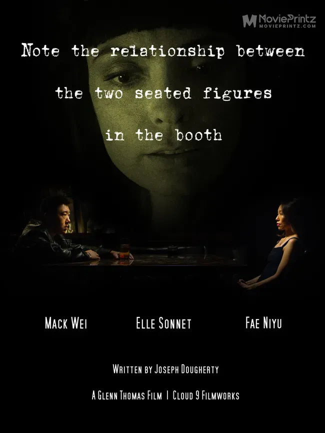 Note the relationship between the two seated figures in the booth Poster